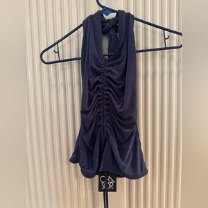 Chaser Navy Ruched Tank Top